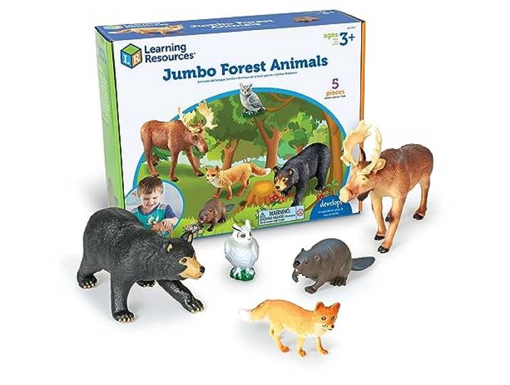 Learning Resources Jumbo Woud Dieren 5-Stuk Set