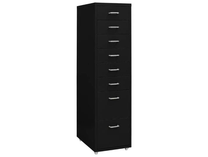 SALE 2026  Armoire de classement Noir - Classeur mobile Noir 28x41x109cm Métal PRO482927965