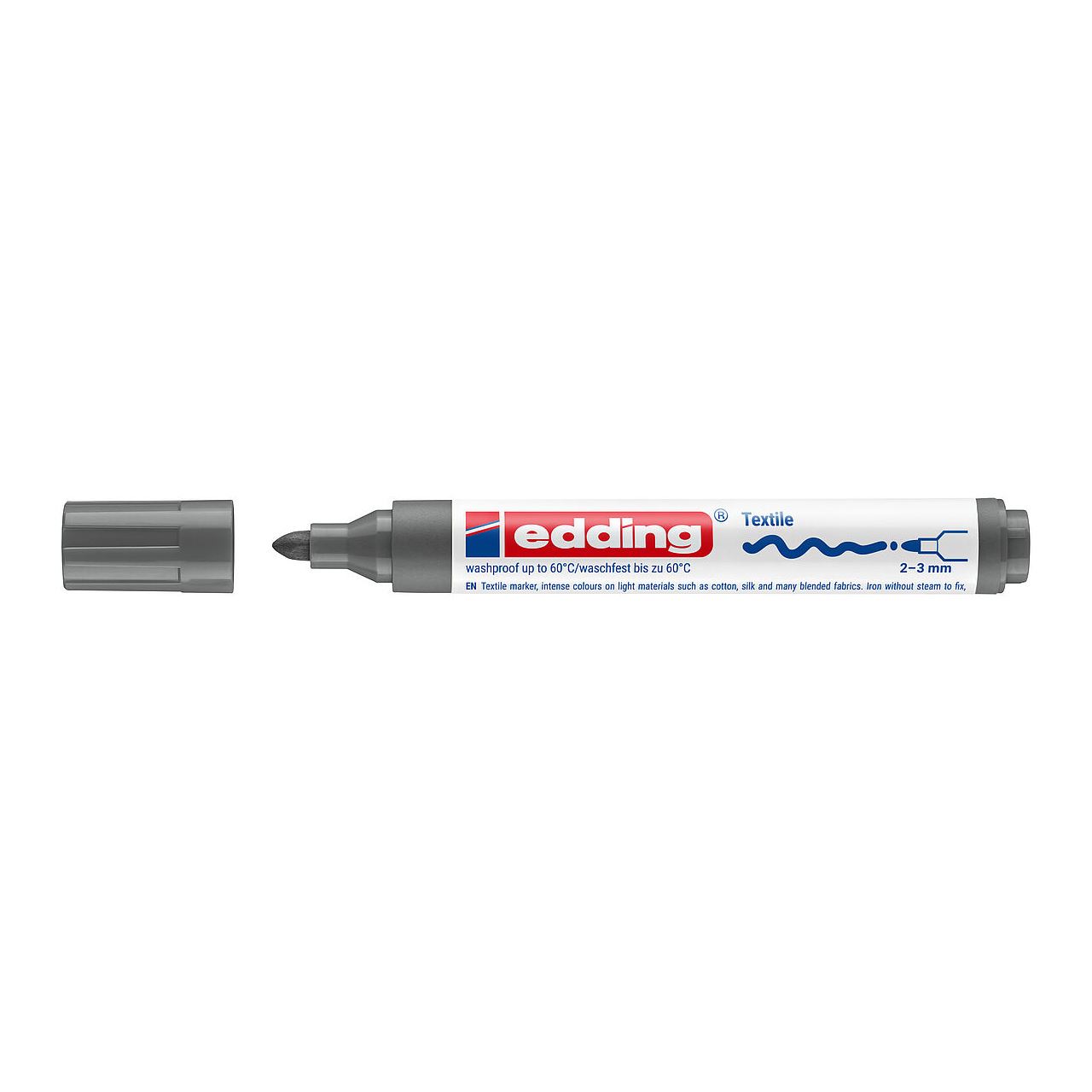 edding 4500 Textilmarker grau 2,0 - 3,0 mm, 1 St.