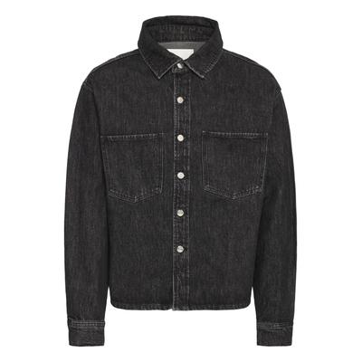 Jeansjacke SOLID "Jeansjacke SDRip", Herren, Gr. M, schwarz (schwarz denim), Obermaterial: 100% Baumwolle CO., Jacken Jeansjacke