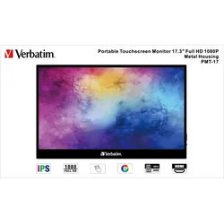 Verbatim Portable PMT-17 Monitor 43,9 cm (17,0 Zoll) schwarz