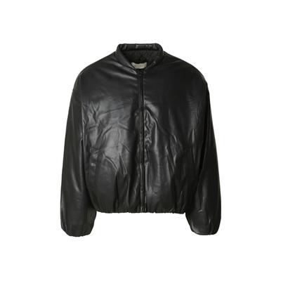 Bomberjacke ANOTHER COTTON LAB "Another Cotton Lab Another Bomber Jacket", Herren, Gr. L, schwarz, 100% Nylon, unifarben, normal, amerikanischer Ausschnitt, Jacken Bomberjacke