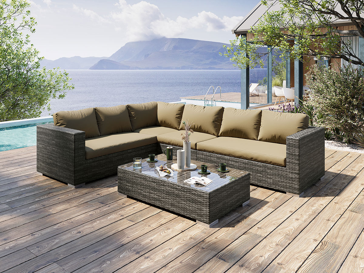 Moonlight Dream Elite Loungesæt - Gråmix Polyrattan