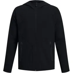 Under Armour, Jungen, Laufjacke, regenjacke mit reissverschluss kind unstoppable (XL), Schwarz, XL