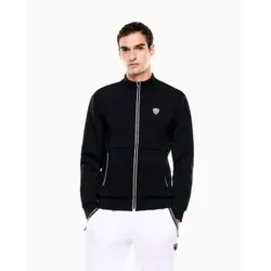 EA7 für Herren. 8NPM19_PJ4EZ Zug Premium Shield Sweatshirt schwarz (XL), Lässig, Sportlich, Baumwolle, Langarm