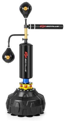 Costway Boxing Speed Trainer Freestanding Fillable 360° Spinning Bar Adjustable Height
