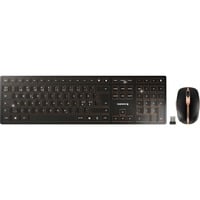 DW 9100 SLIM, Desktop-Set schwarz/bronze, PL-Layout, Cherry SX-Scherentechnologie