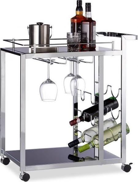 Serveertrolley BARON met glazen plateaus