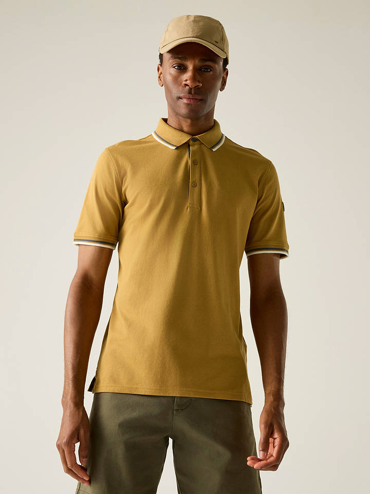 Regatta Poloshirt "Adryan" in Senf - XXL