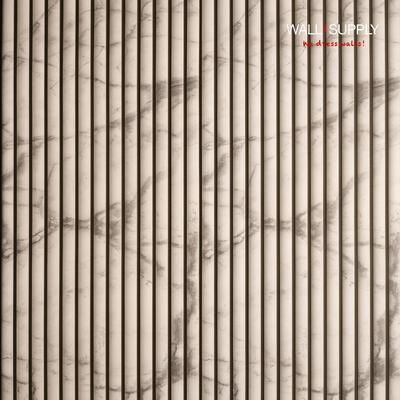 Wall!Supply Ultralight Linari Round HD Printed Wall Panel - 3D EPS Foam Wall Panels - Set of 4 Panels (24.97 sq ft)