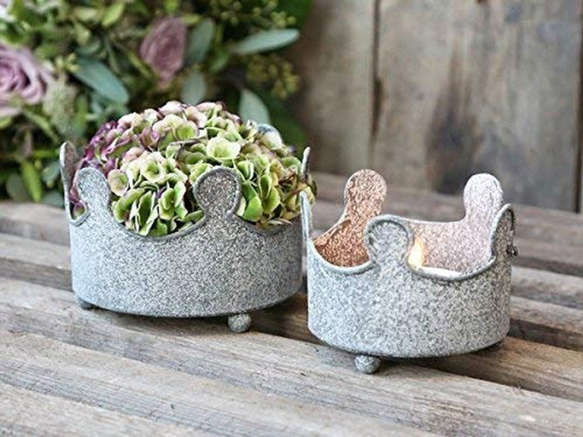Solidchoice Set van 2 Antieke Decoratieve Schalen