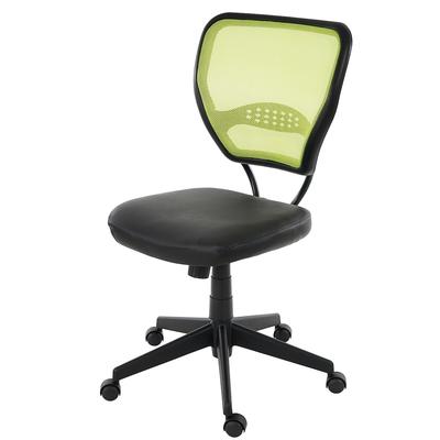 Mendler Profi-Bürostuhl Seattle, Chefsessel Drehstuhl, 150kg belastbar, Kunstleder ~ grün ohne Armlehnen