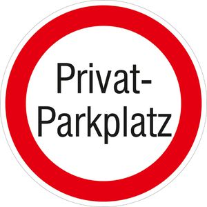 SafetyMarking Parkplatzschild aus Aluminium, 31,5 cm, Privat, Parkverbot