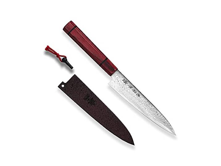 Asian Messer PETTY Kanetsune Damascus MINAMO-KAZE series, Klinge 135 mm