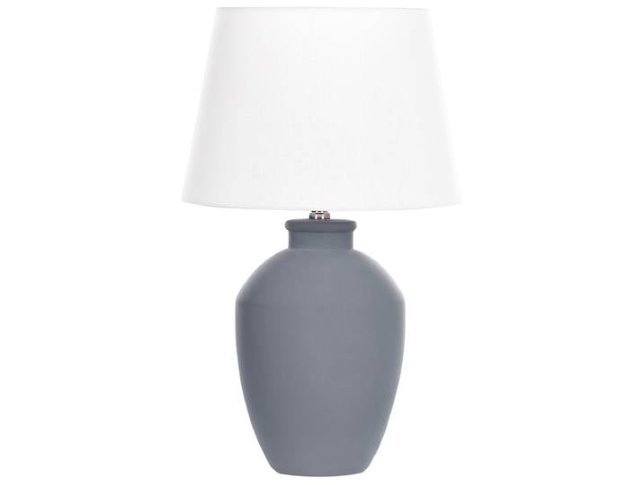 Lampe à poser céramique gris