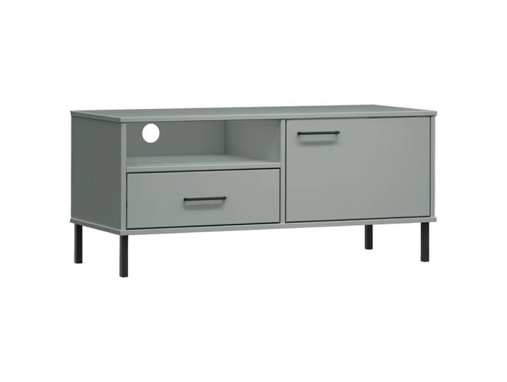 Meuble tv multimédia étagère 106 x 40 x 46 cm marron