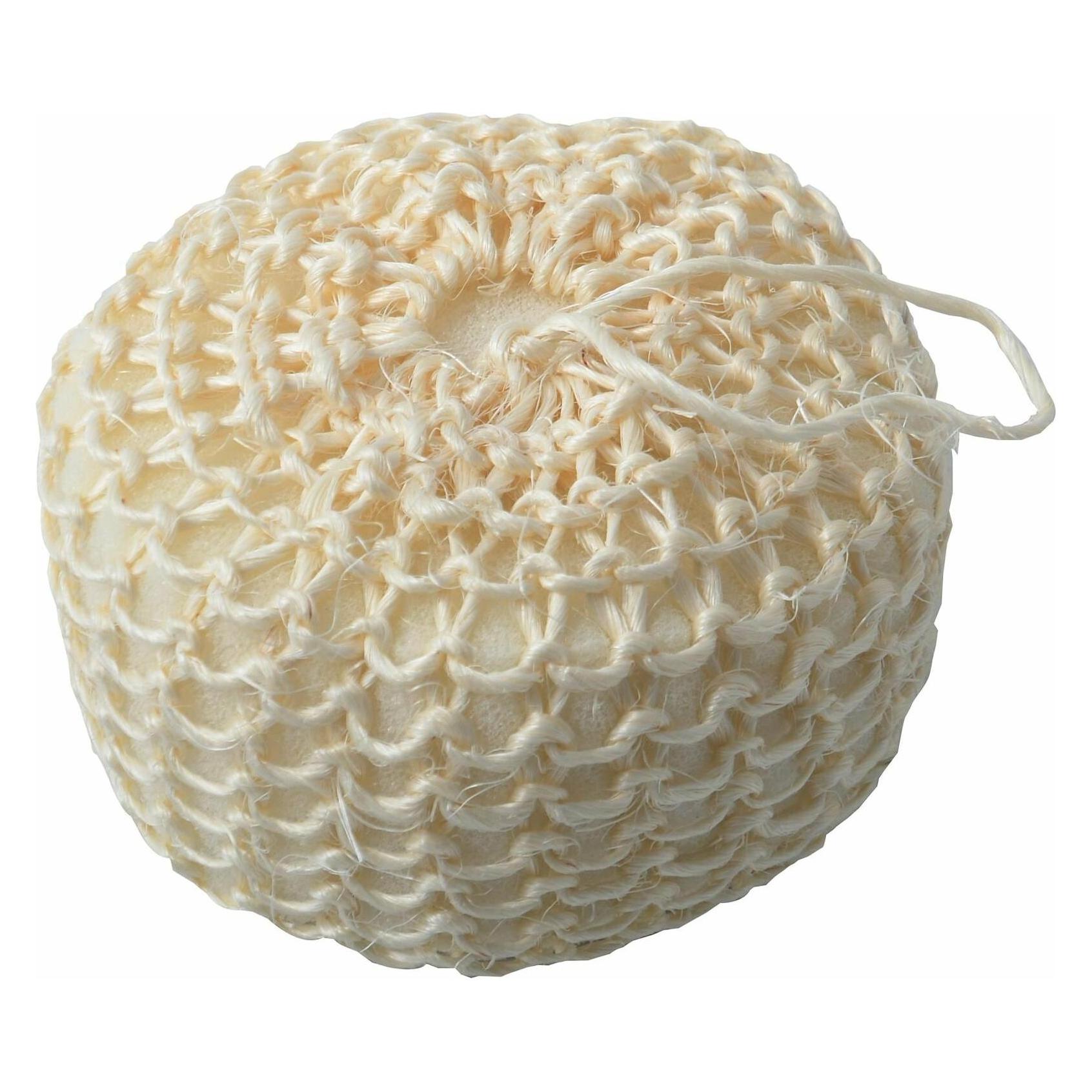 MSV Badeschwamm aus Sisal 5 x 10 cm, Weiss (145861)