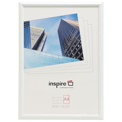 The Photo Album Company Limited Inspire Easy Loader Fotolijst Wit - A4 (21x30cm) - Perspex voorzijde - Staand of liggend - Wandmontage of vrijstaand