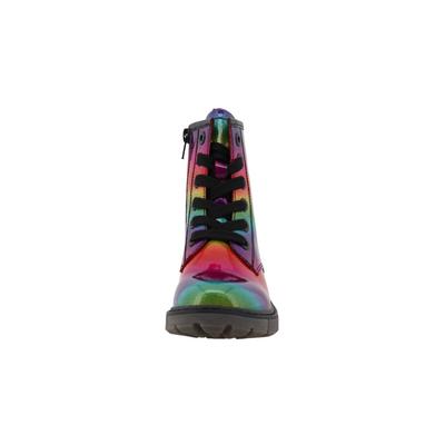 Winterstiefel TOM TAILOR "Tom Tailor Stiefel", Damen, Gr. 31, bunt (rainbow), Polyurethan, Schuhe Winterstiefel