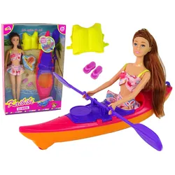 Set Puppenzubehör Kajak Rosa