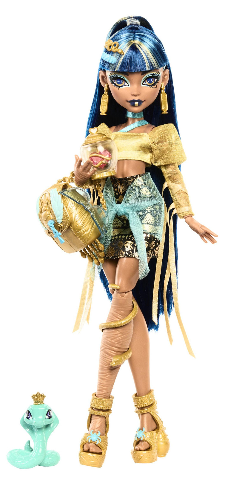 Monster High Cleo de Nile fashionpop met dierenprint en accessoires