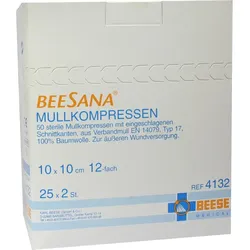 Mullkompressen Steril 12Fach 10x10cm 50 ST