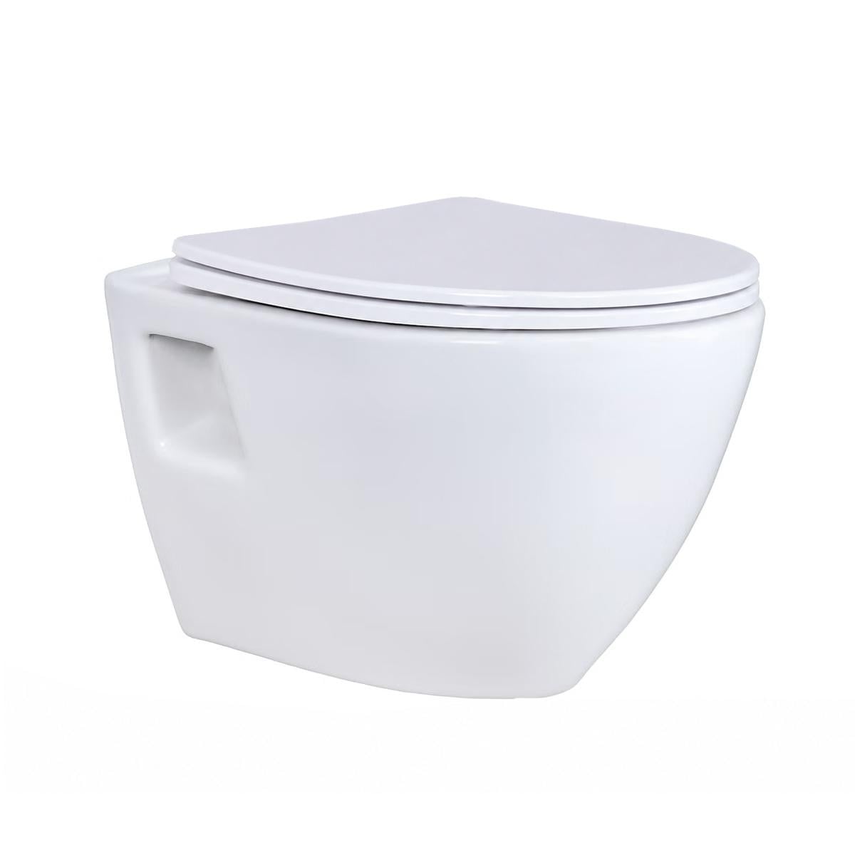 Belvit Creavit Terra hangtoilet, ovaal, glanzend wit