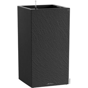 Lechuza Übertopf CANTO Slatestone 40 high, graphit, 40x76x40cm, aus Kunststoff, für innen & außen, Wasserspeicher & Innentopf