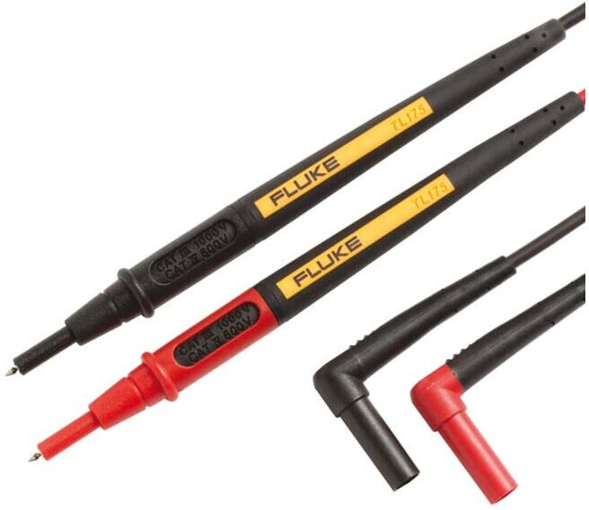 Fluke TL175 Hard Point Messleitungssatz   für Multimeter und Spannungsprüfer   Mit abnehmbaren Messspitzen und drehbaren Schutzkappen   Mit doppelter Isolierung und verschleißfestem Material   3521976)