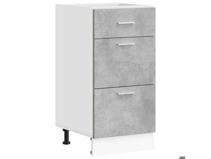 Meuble bas de cuisine - CHIC Armoire de plancher  Lyon  - gris 40x46x81 5 cm @1128@