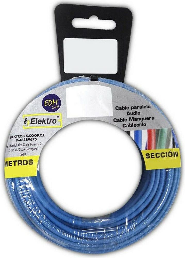EDM Kabel, blauw, 15 meter