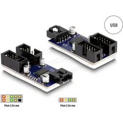 DELOCK USB 2.0 Pfostenstecker Hub 2 Port
