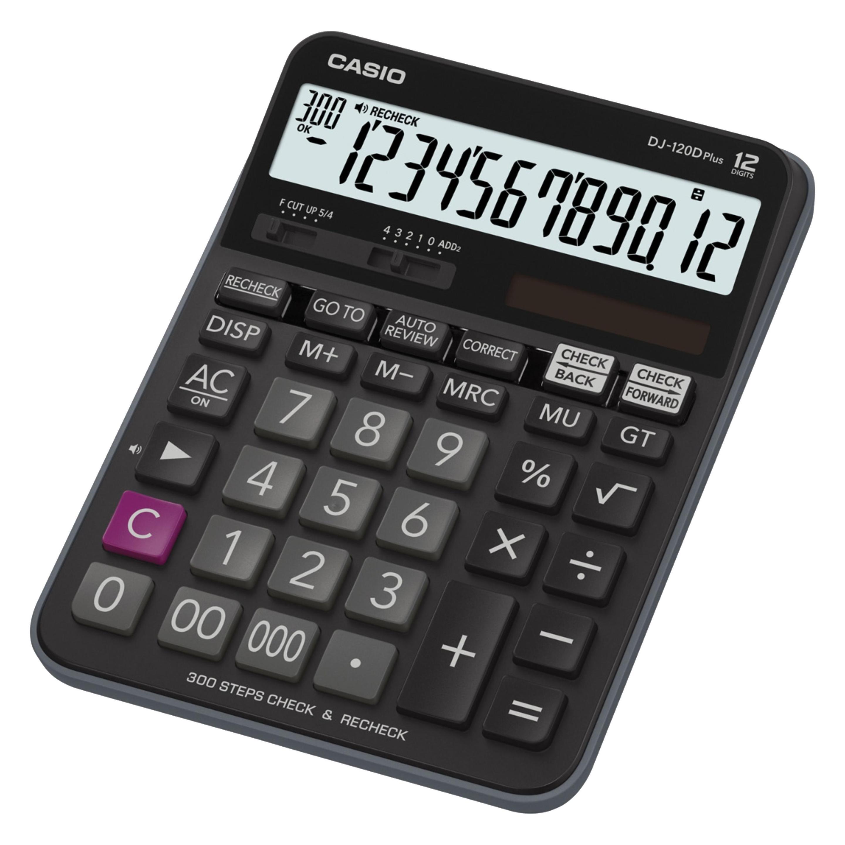 Casio DJ-120D Plus (Batteriebetrieb, Solarenergie) (DJ-120DPLUS-W-EP)