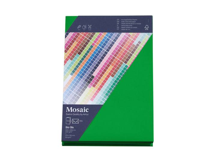 Artoz Mosaic Karten/Kuverts B6/B6 apfelgrün je 10 Stück