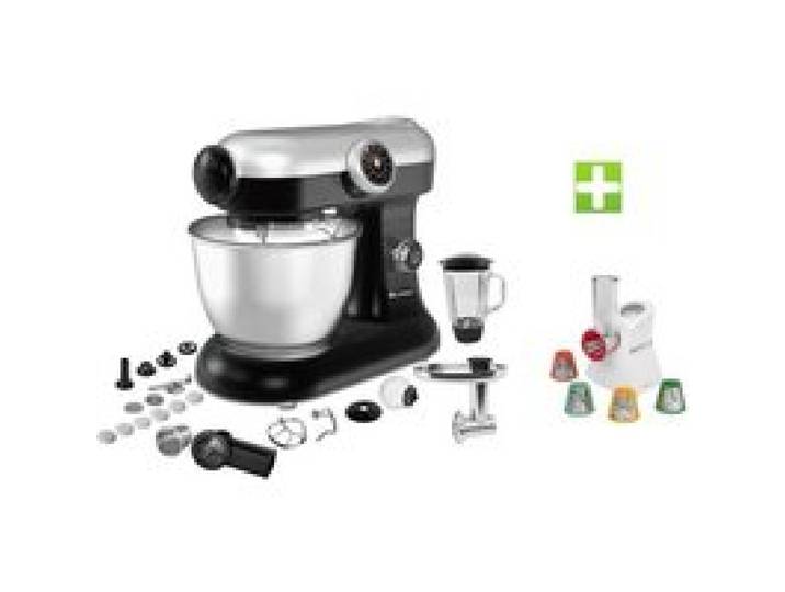 Robot Pétrin Multifonctions - KLAISER - KM284MEX - 1000W - Machine à pâtes - Kit Tranchoir/Râpe