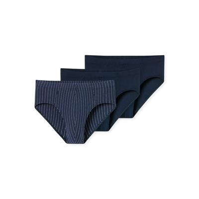 Slip SCHIESSER "Slip 3PACK Supermini "95/5" 3er Pack", Herren, Gr. 3XL, blau, Obermaterial: 95% Baumwolle CO. 5% Elasthan EL., Unterhosen Slip