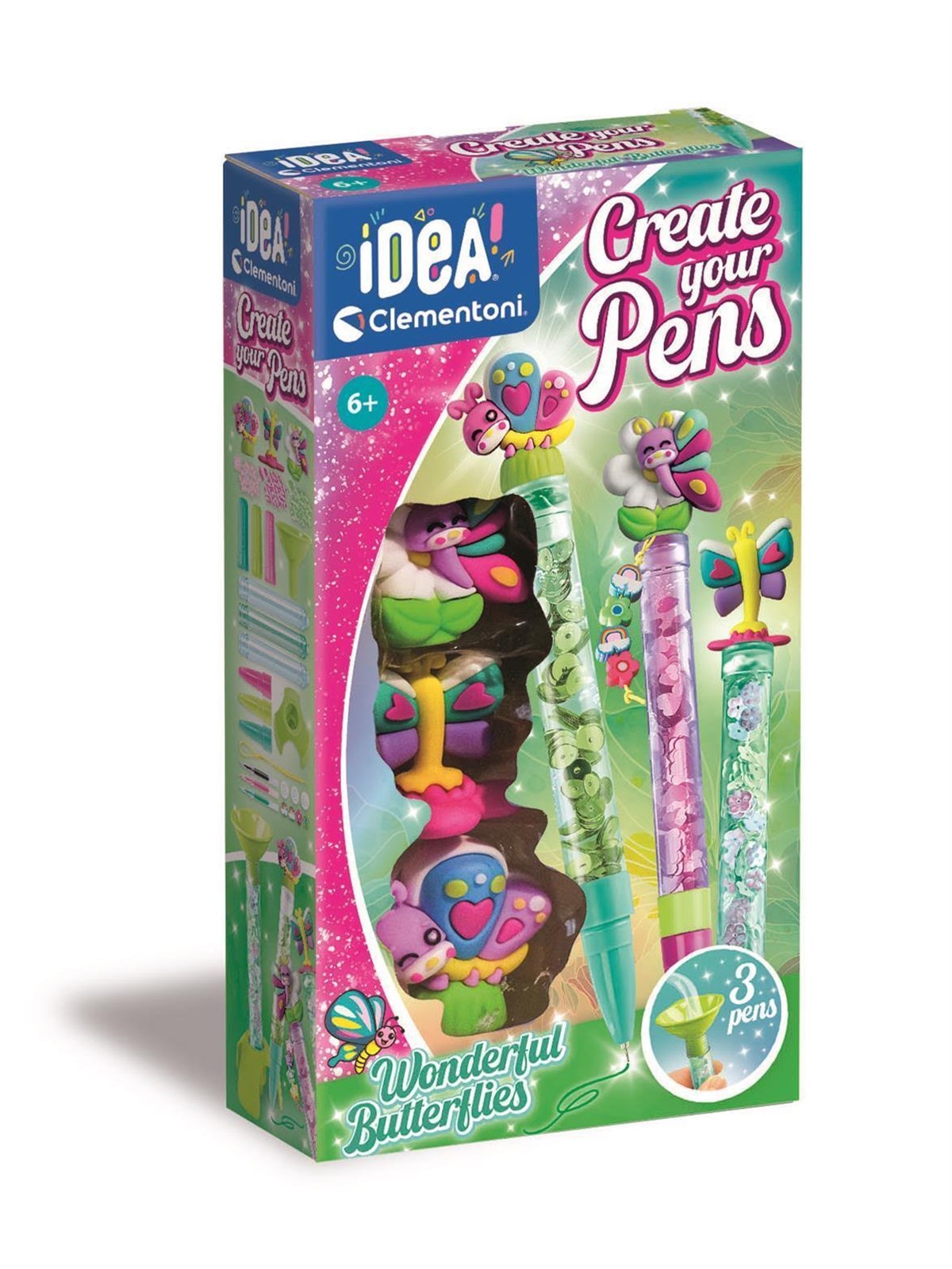 Clementoni Idea Make Your Own Pens - Beautiful Butterflies