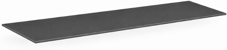 B2B Partner Tischplatte 2000 x 900 x 18 mm, Graphit
