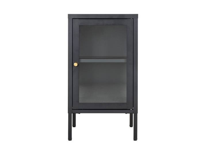 House Nordic Beistellschrank in Schwarz, Metall - 38x70x35cm (BxHxT)