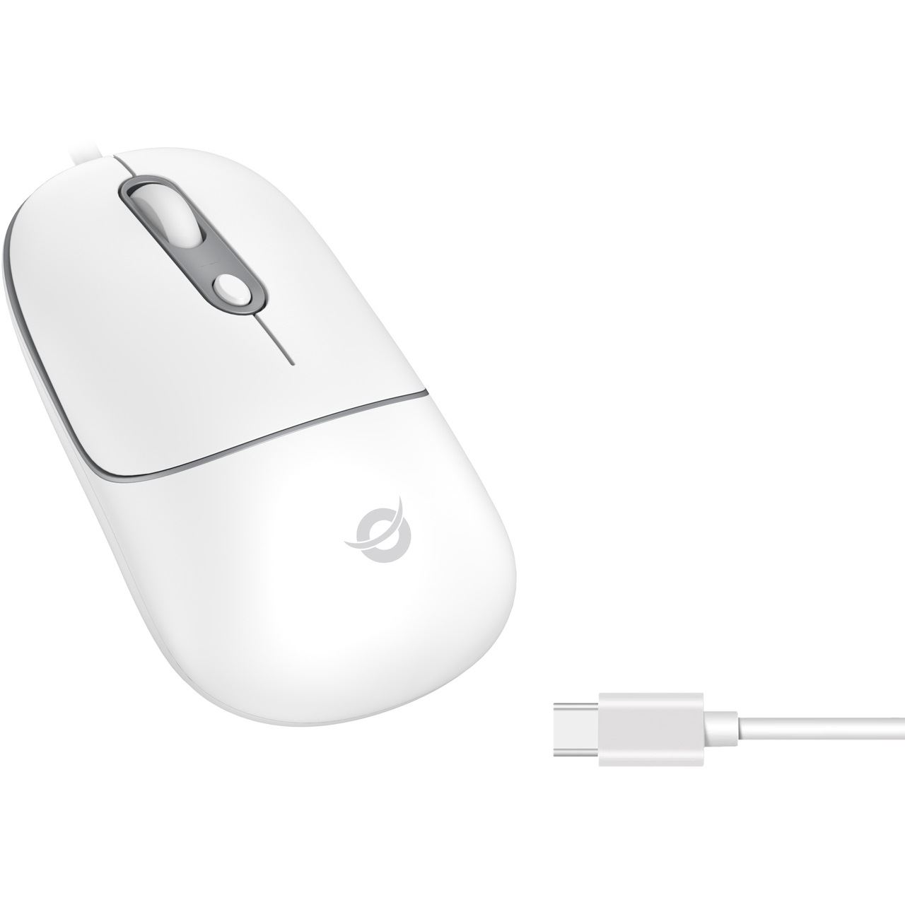 Conceptronic Optische Maus USB-C Silent 4Tasten+Scrollrad ws
