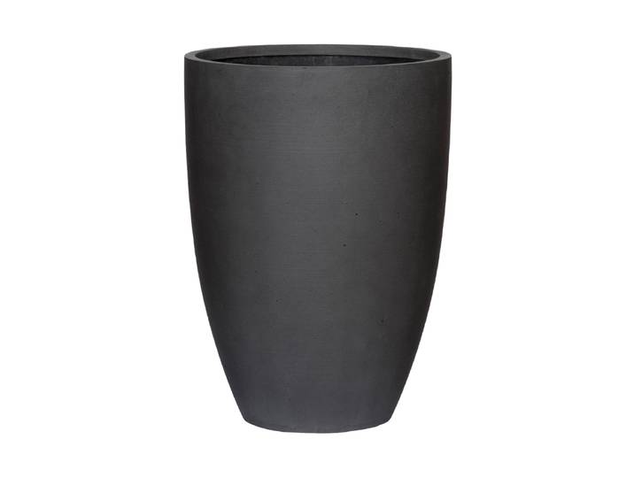 Hochwertiger In-/Outdoor Blumentopf „Refined Ben“ Vulkan Schwarz Ø 40 x Höhe 55 cm Pottery Pots
