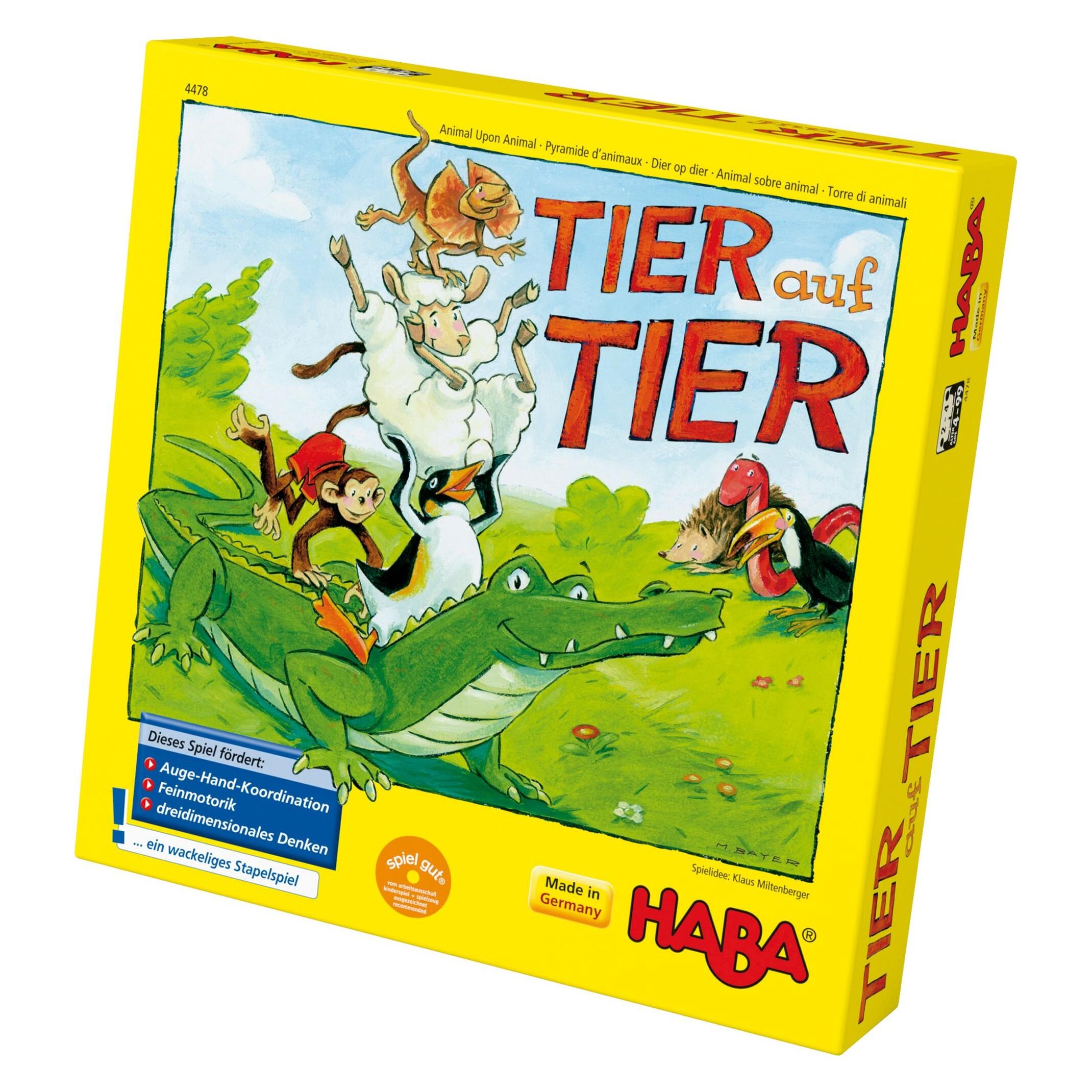 Haba Tier auf Tier (Deutsch, 2 - 4 Spieler) (4478)