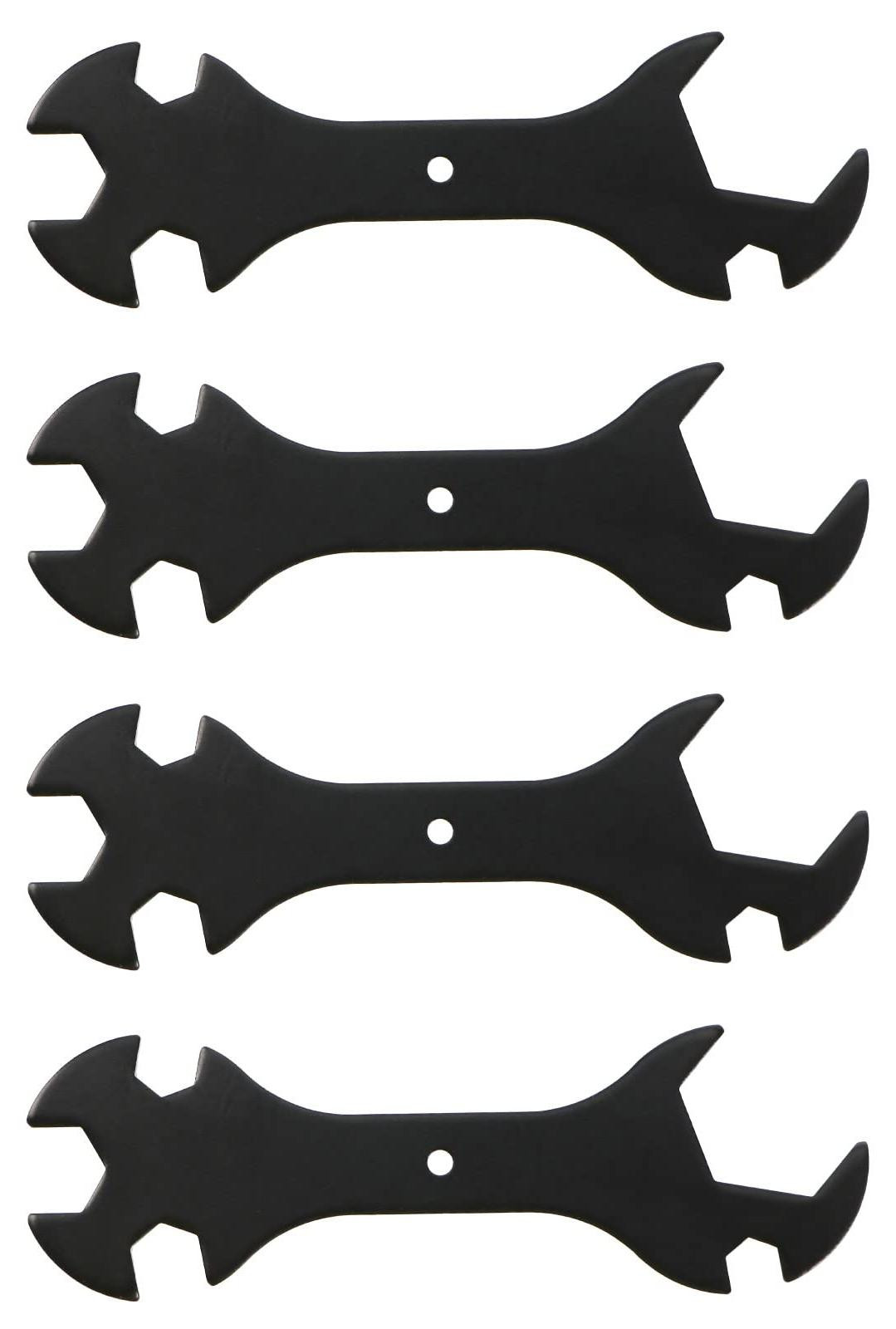 Selius 5 in 1 Multifunctionele Metalen Platte Spanner Kit met 3D Printer DIY Sleutels - 4 stuks