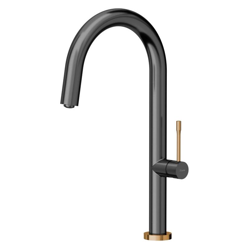 Q Company Haley T Line SteelQ Küchenarmatur Graphitmetall mit Kupferoberfläche (84818011) (84818011)