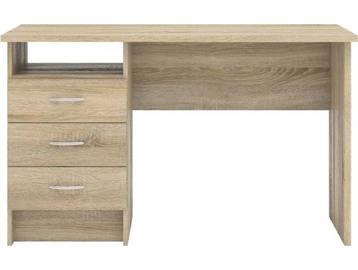Fula Schreibtisch 3 Schubladen Eiche Struktur.