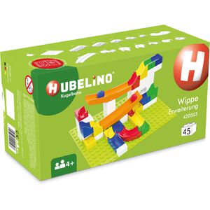 HUBELINO Murmelbahn-Erweiterung 420503 Wippe, ab 4 Jahre, mit 43 Bauteilen und 2 Kugeln