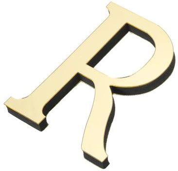Uplift Picks Light Gold Acrylic Mirror Letters For Stylish Personalized Wall Decor Display r