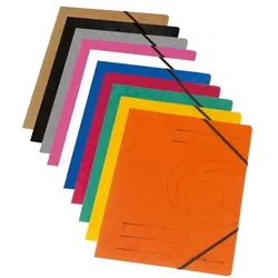 Herlitz Eckspannermappe A4 Quality extra starker Qualitätskarton 10 Stück mehrfarbig