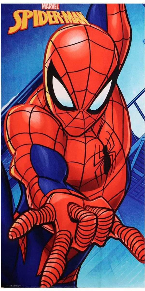 Marvel Spiderman Strandlaken voor Kinderen – 70 x 140 cm – Lichtgewicht en Sneldrogend Polyester