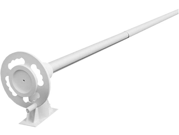Planenaufroller UBBINK Aufrollvorrichtung DELUXE , weiß, B:16cm H:16cm L:650cm, Aluminium, Winden, Planenaufroller, für Pools mit breitem flachen Rand